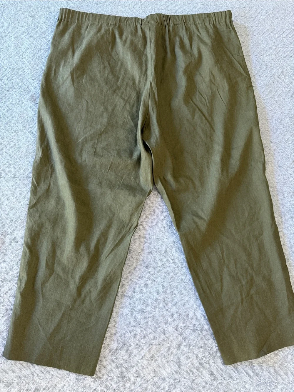 J. Jill Women’s Linen blend Casual Linen-Blend Stretch Chinos Capris
